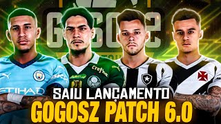 GOGOSZ PATCH 2024  V60 AIO PES 2021 PC TEMPORADA 2024 COM KITS E ELENCOS ATUALIZADOS MOD 4K HDR [upl. by Kolivas820]