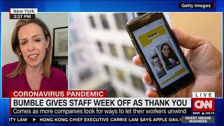 Bumble gives staff week off as thank you [upl. by Alyehc]