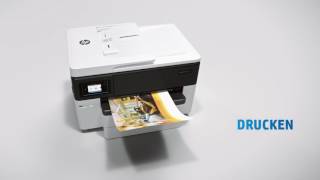 HP OfficeJet 7740 [upl. by Kenley226]