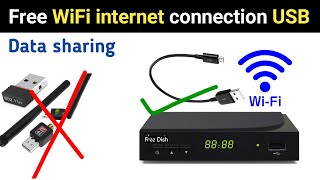 Phone to tv and Set top box Free wifi internet USB tethering connection by using data cable [upl. by Clein]