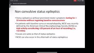 Seizures and Epilepsy part 4 Status Epilepticus and treatment [upl. by Euqinobe]