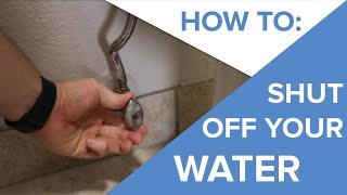 How to Shut Off Your Water  Angle Stops [upl. by Gabor933]