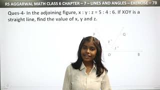 Q1 to 5 Ex  7B  Ch  7  Lines and Angles  RS Aggarwal Math class 9  RN Glory [upl. by Rats207]