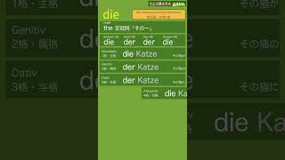 die「その〜」ドイツ語定冠詞の覚え方【聞き流しドイツ語冠詞変化暗記動画002】英語のtheにあたるdie（女性名詞）の格変化です（睡眠学習にもどうぞ） [upl. by Richara]