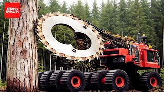 Dangerous Precision  10 Fastest Tree Harvesting Machines [upl. by Aliac]