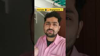 Grenade bomb 💣 aur engagement ring 💍 mein samantayen😃 funnyhusbandwife [upl. by Wilder]