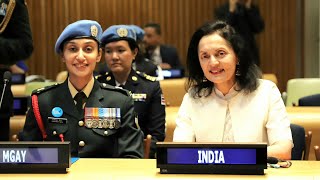 Major Rashika Sen awarded United Nations “Military Gender Advocate for the Year”  Indian Army [upl. by Sileray]