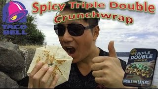 Taco Bell Spicy Triple Double Crunchwrap [upl. by Nawek]