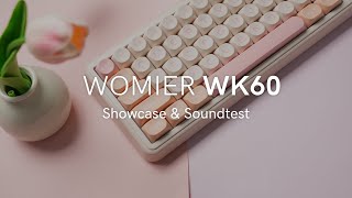 Womier WK60 Showcase and Sound Test  A 65 MOA Profile Wireless Keyboard [upl. by Shena]