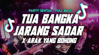 PARTY SENTAK🌴TUA BANGKA JARANG SADAR X ARAK YANG BOHONG FULLBASS TERBARU 2024  Reski Margilano [upl. by Epps]