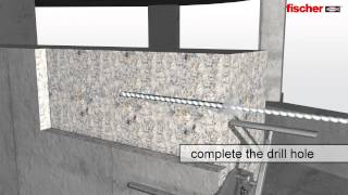 fischer Postinstalled rebar connections with FIS EM and FIS V [upl. by Celestine]