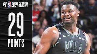 Zion Williamson 29 POINTS vs OKC Thunder🔥 FULL Highlights [upl. by Kippy]