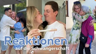 Reaktionen auf die SCHWANGERSCHAFT 🤰🏼❤️ Freunde amp Familie  diewalsers [upl. by Enelad]