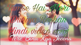 Tumse Hai Meri Duniya Roshan Romantic Bollywood Hindi video song KdRemix [upl. by Nowaj104]