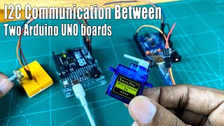 How to communicate between two Arduino boards using the I2C protocol srituhobby [upl. by Arney]