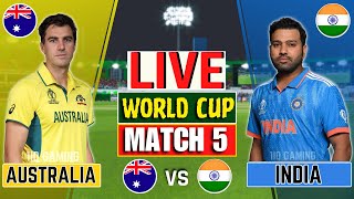 Live IND Vs AUS ICC World Cup 2023 Chennai  Live Match Centre  India Vs Australia  CWC [upl. by Gnoix]