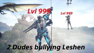 Ayohh and Hikaru bonking Leshen Monster Hunter World Iceborne [upl. by Lydia]