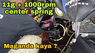 MIO I 125  LINIS PANGGILID  STRAIGHT 11G  1000RPM SPRING [upl. by Yerffe717]