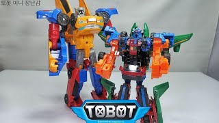 토봇 토이 미니 Tobot Toys Mini Tritan XYZ amp Tobot Galaxy King Quatran Transformation [upl. by Ellehcem397]