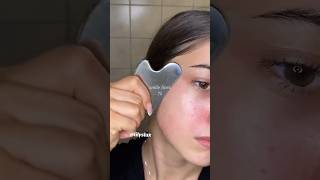 Achieve a slim toned and defined face with this simple gua sha routine guasha facialmassage [upl. by Hada]