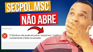 secpolmsc NÃO ABRE E AGORA [upl. by Lapotin]