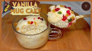 Easy Vanilla Mug Cake In 1 Minute  Tasty Vanilla Mug Cake Recipe  Pritis Homestyle Cooking [upl. by Bobker427]