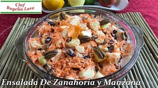 Ensalada De Zanahoria y Manzana Deliciosa Receta [upl. by Aleunamme]