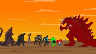 Evolution of quotGODZILLA EARTH POUR 585quot Tyranny grows vs Monsters Ranked From Weakest To Strongest [upl. by Htebaile546]