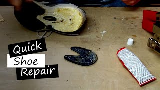 Easy Athletic Shoe Sole Repair Using Shoe Goo  SBW24 [upl. by Ominorej]