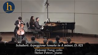 Schubert Arpeggione Sonata in A minor D 821  Zlatomir Fung cello Stefan Petrov piano [upl. by Brande]