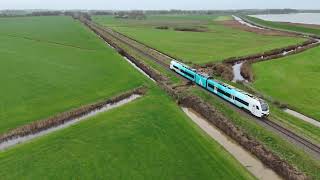 Arriva trein van Hindeloopen naar Molkwerum 15112024 1206 [upl. by Atoiganap717]