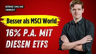 3 ETFs die den MSCI World schlagen  So sind 16 Prozent Gewinn pro Jahr an der Börse drin [upl. by Amuwkuhc771]