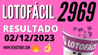 🍀 Resultado Lotofácil 2969 [upl. by Allred]