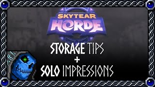 Skytear Horde Deluxe Storage Tips  Solo Impressions [upl. by Feodora736]