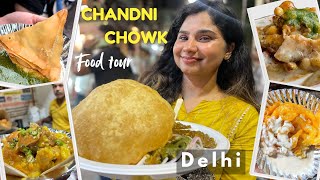 Chandni Chowk famous street food  Overhyped or Not Delhi Food Tour  Jalebi Kachori Bedmi Puri [upl. by Pisarik971]