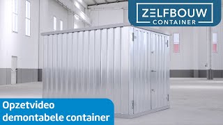 Opzetvideo demontabele container  Zelfbouwcontainer Nederland [upl. by Welford868]