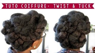 CHEVEUX CREPUS 4C  Tuto Coiffure Twist amp Tuck [upl. by Laefar]