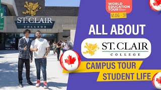 St Clair College Campus Tour Canada 🍁 Windsor Campus  Amratpal A Vision [upl. by Yerffej]