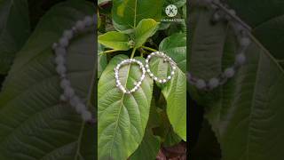 how to make easy pearls bracelet youtubeshorts diy trending homemadeartandcraft859 [upl. by Anilag237]