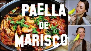 RECETA PAELLA MARISCO  EN SARTÉN  FÁCIL Y RÁPIDA [upl. by Shumway]