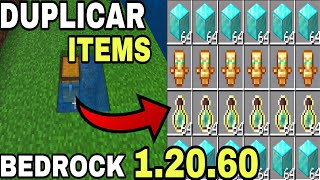 Duplica tus items en Minecraft Bedrock 12060 con este método increíble [upl. by Dahle]