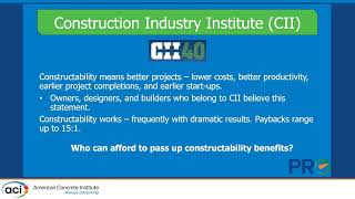 Industry Productivity and Constructability Initiatives [upl. by Calvinna581]