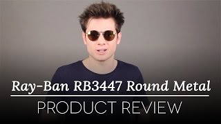 Ray Ban RB3447 Round Metal Sunglasses Review [upl. by Sivaj]