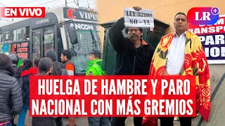 TRANSPORTISTAS huelga de hambre y PARO NACIONAL con más gremios  EnVivoLR [upl. by Eelynnhoj291]