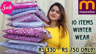 10 MEESHO Winter wear Haul Under Rs 750  Jackets Blazers Sweatshirts amp More  MEESHO Haul 2024 [upl. by Bianka]