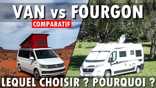 VAN ou FOURGON aménagé  Lequel choisir et pourquoi comparatif pour vous aider à faire le bon choix [upl. by Lietman457]