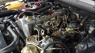 1983 Mercedes 300D  Part 4 Valve Adjustment Hood Pad and Throttle Linkage [upl. by Eniwtna373]