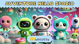 Avventure nello Spazio  musicotty  Canzoni per Bambini [upl. by Yelak54]