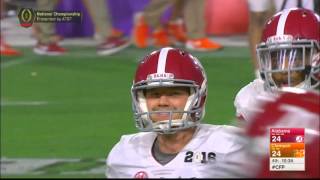 Alabamas onside kick against Clemson [upl. by Yvonne]