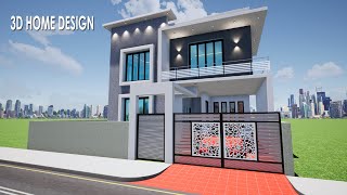 3d home design 5 bedroom  5 bedroom duplex house design  5 bedroom duplex house plans [upl. by Schiffman]